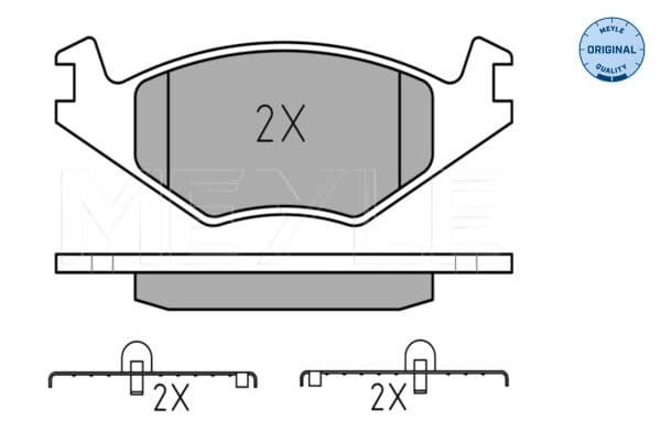 set placute frana,frana disc MEYLE -ORIGINAL: True to OE. 025 208 8715