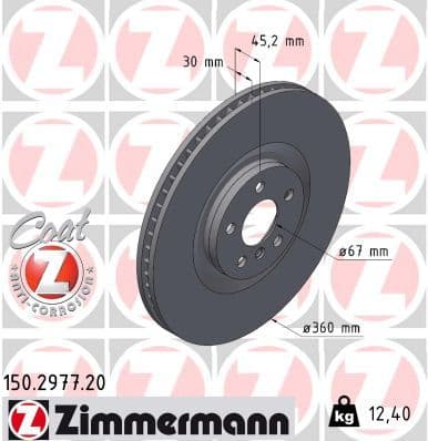 Disc frana ZIMMERMANN COAT Z 150.2977.20