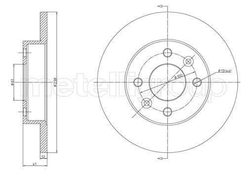 Disc frana METELLI 23-0082