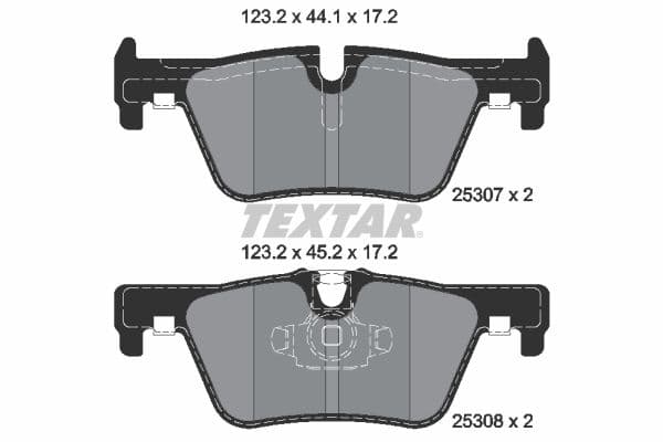 set placute frana,frana disc TEXTAR 2530701
