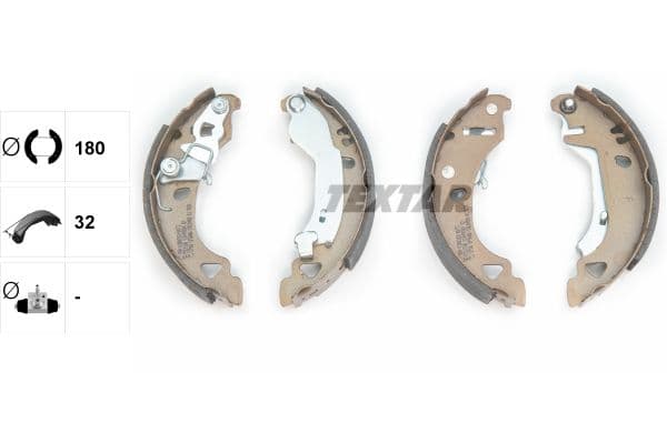 Set saboti frana TEXTAR 91049200