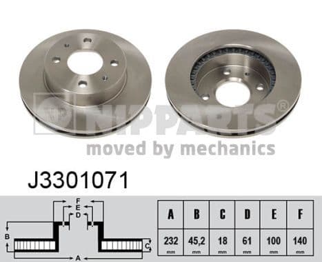 Disc frana NIPPARTS J3301071