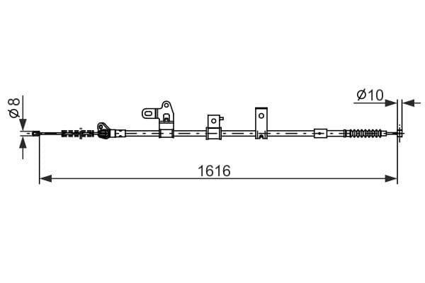 Cablu, frana de parcare BOSCH 1 987 482 307