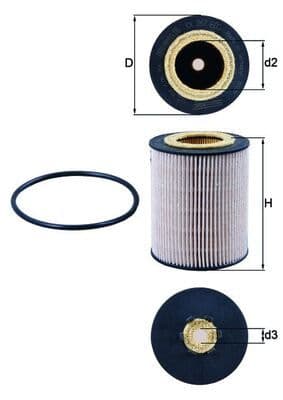 filtru combustibil MAHLE KX 267D