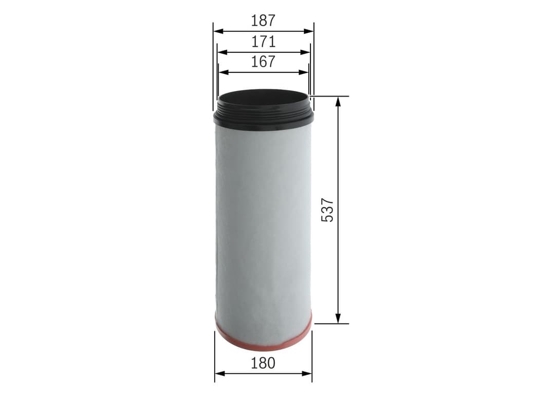 Filtru aer secundar BOSCH F 026 400 701