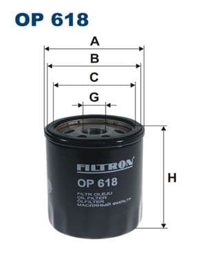 Filtru ulei FILTRON OP 618