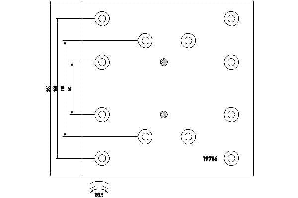 Set garnituri de frictiune, frana tambur TEXTAR 1971601