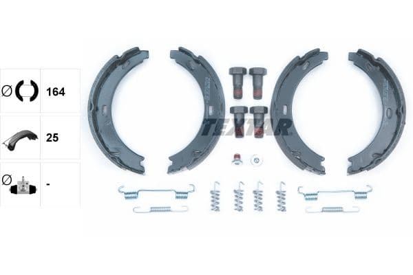 Set saboti frana, frana de mana TEXTAR 91057200