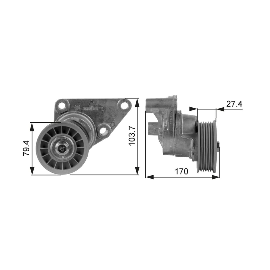 Intinzator curea, curea distributie GATES DriveAlign™ T38158