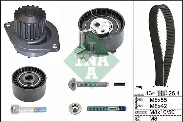 Set pompa apa + curea dintata Schaeffler INA 530 0379 30