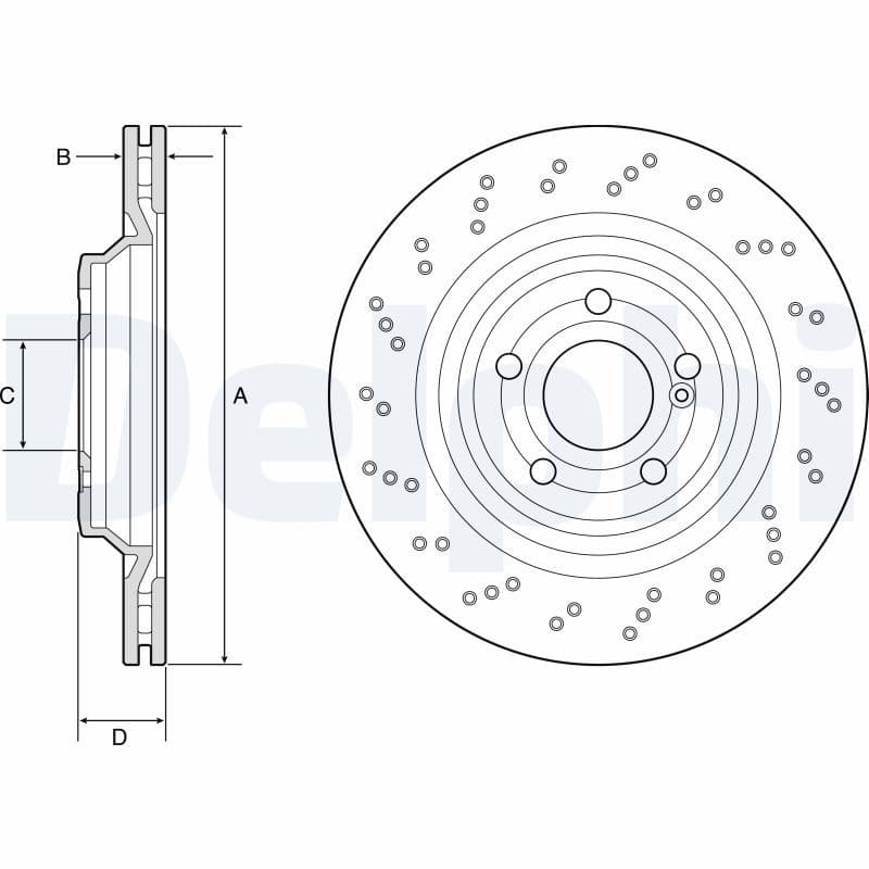 Disc frana DELPHI BG4920C