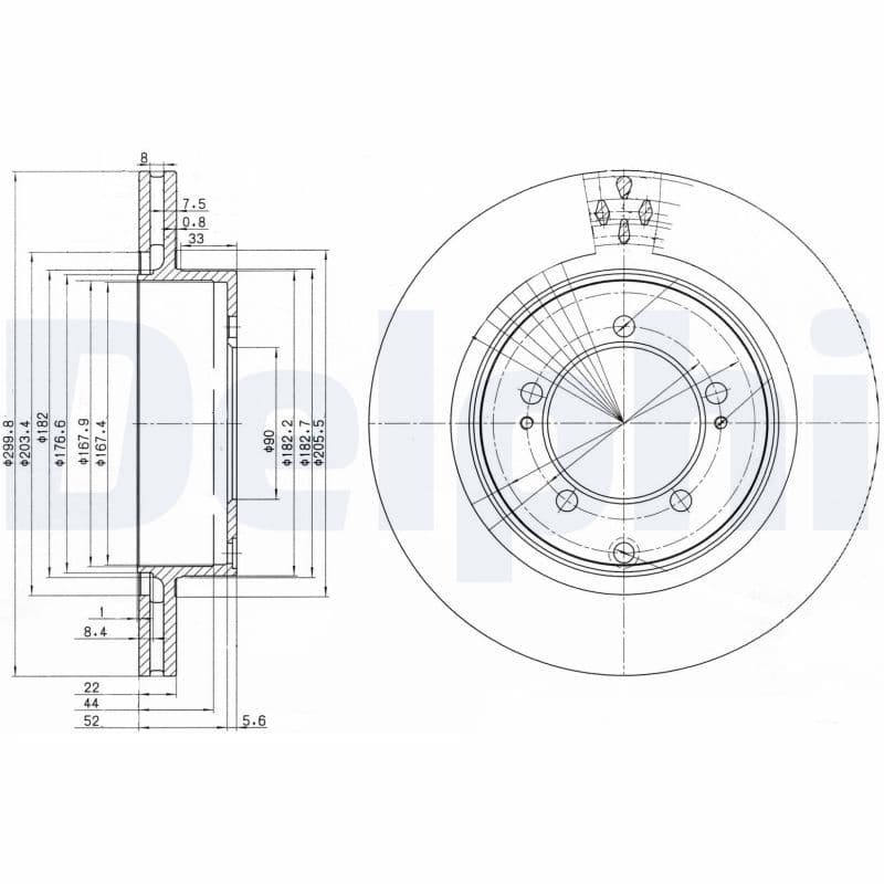 Disc frana DELPHI BG3811