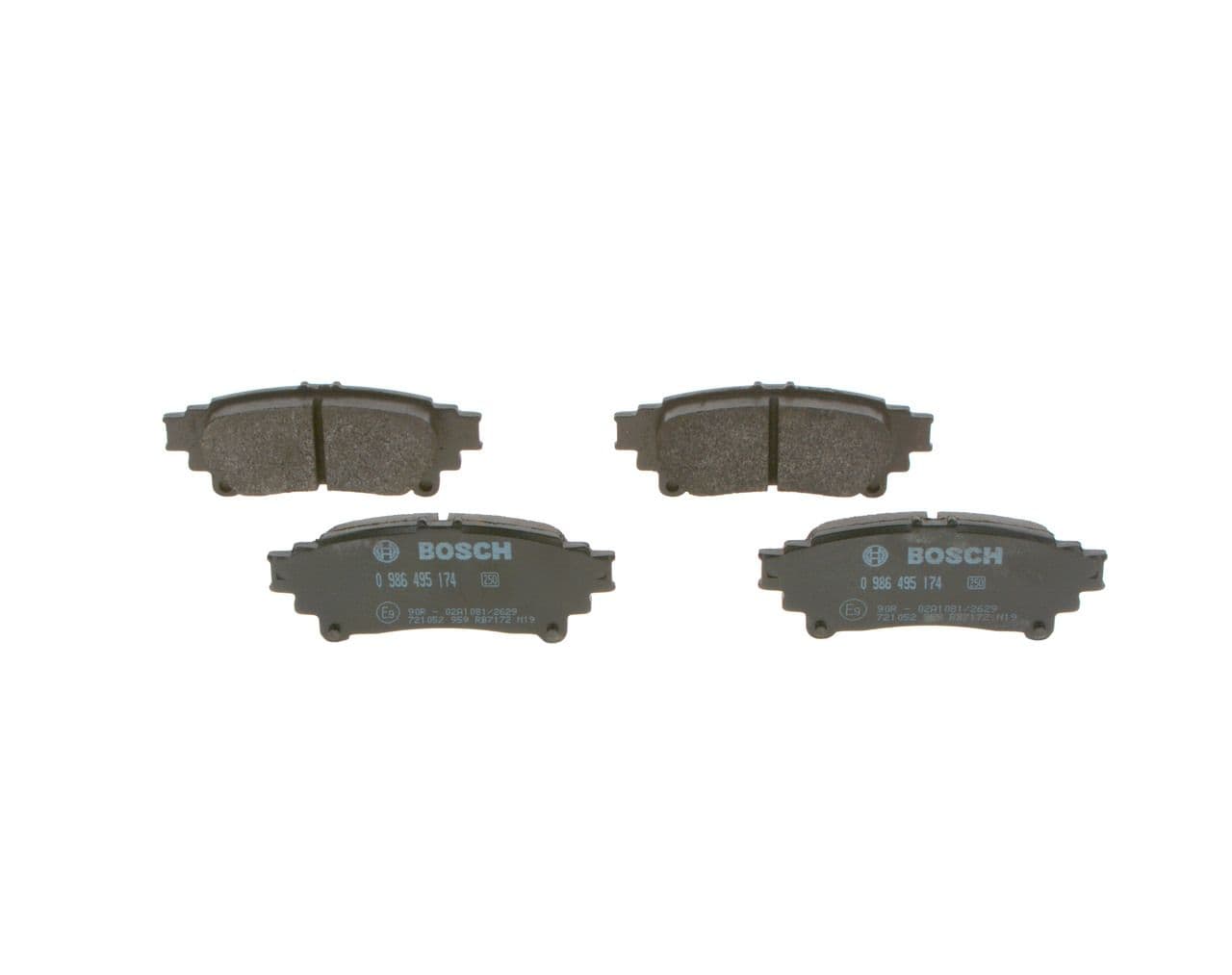set placute frana,frana disc BOSCH 0 986 495 174