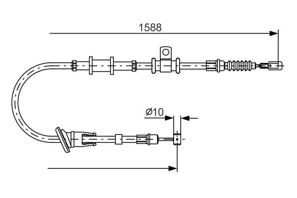 Cablu, frana de parcare BOSCH 1 987 482 246