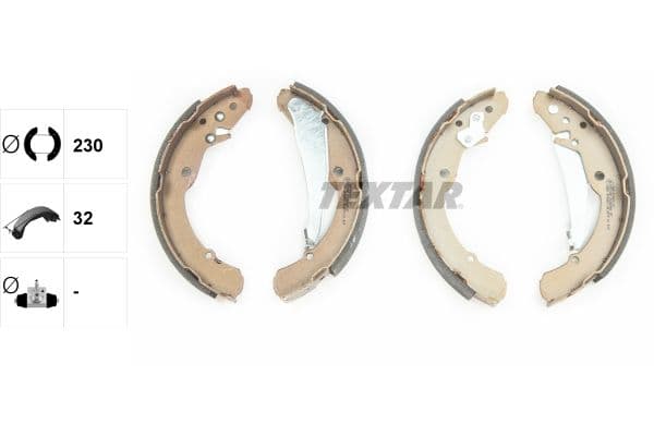 Set saboti frana TEXTAR 91052400