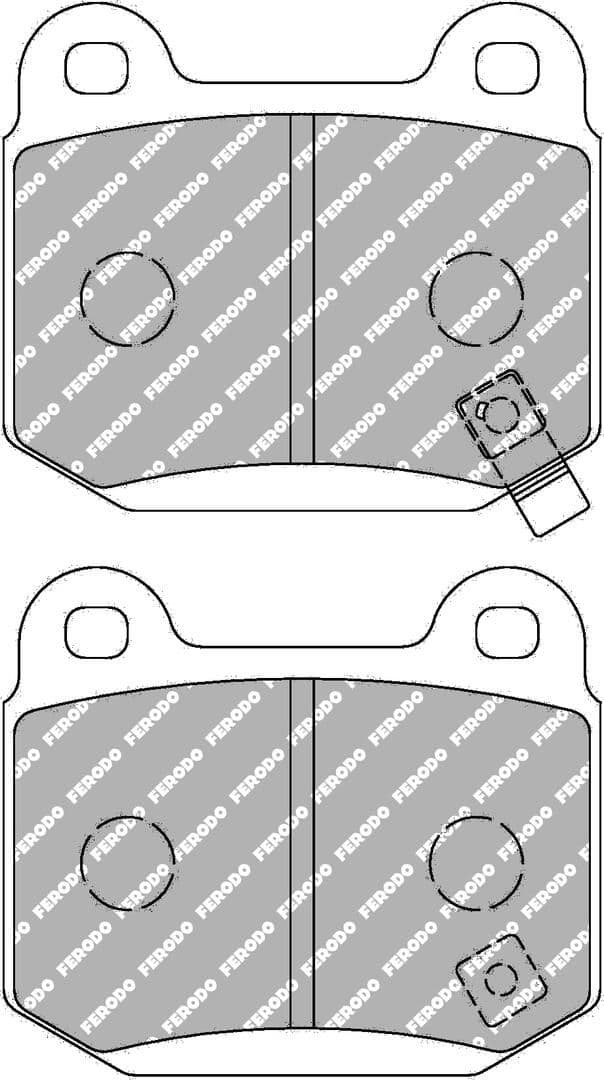 set placute frana,frana disc FERODO FDS1562