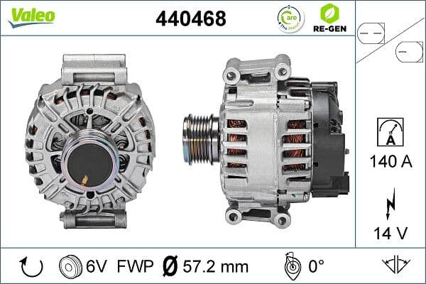 Generator / Alternator VALEO 440468
