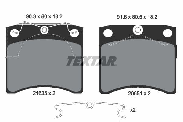 set placute frana,frana disc TEXTAR Q+ 2163501