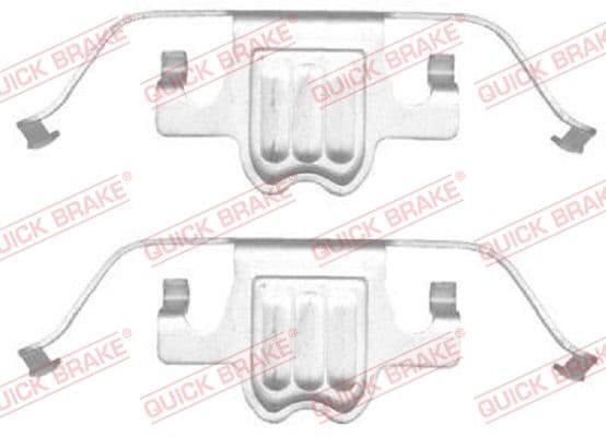 Set accesorii, placute frana QUICK BRAKE 109-1695