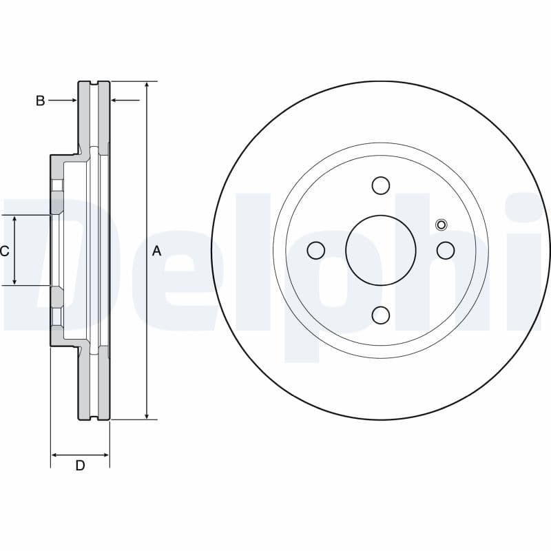 Disc frana DELPHI BG4942C