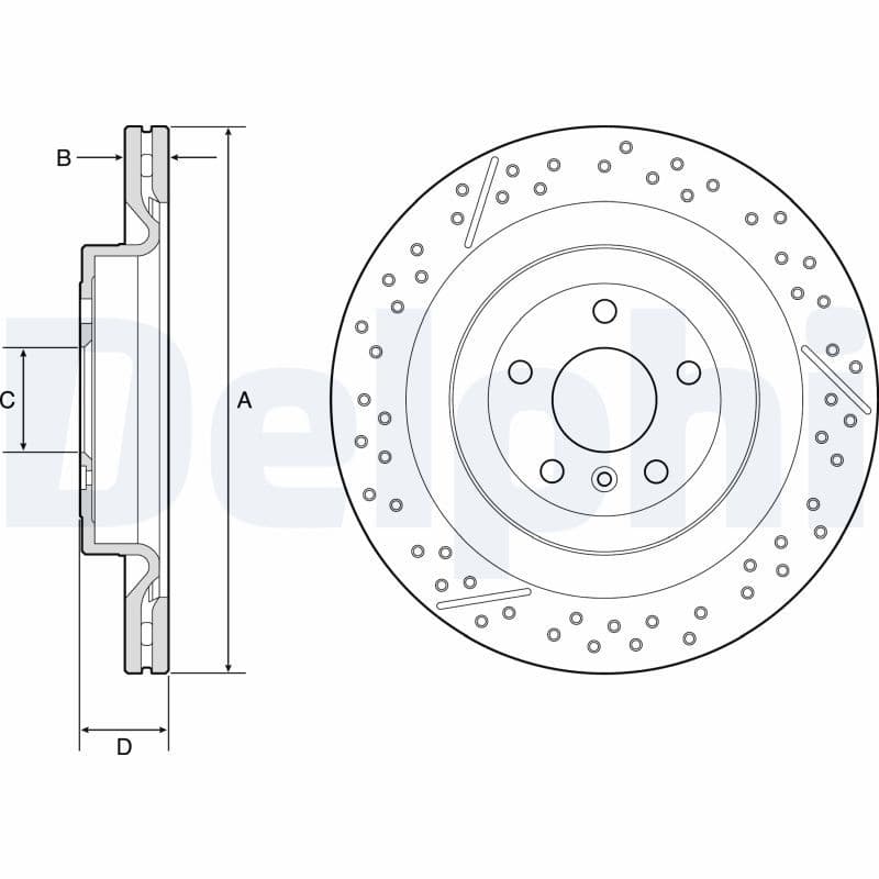 Disc frana DELPHI BG9223C