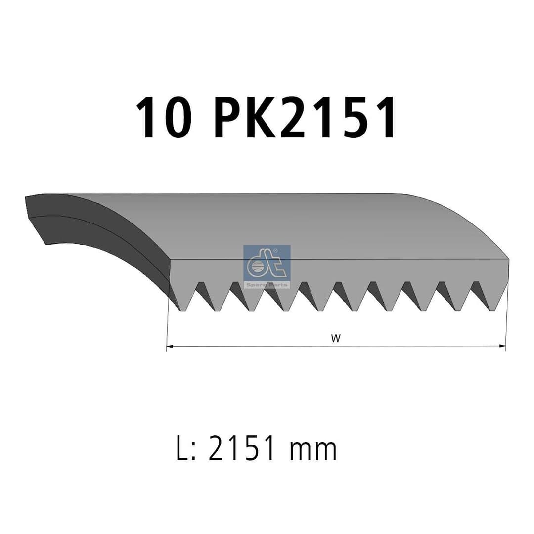 Curea transmisie cu caneluri DT Spare Parts 4.81357