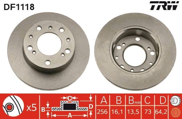 Disc frana TRW DF1118