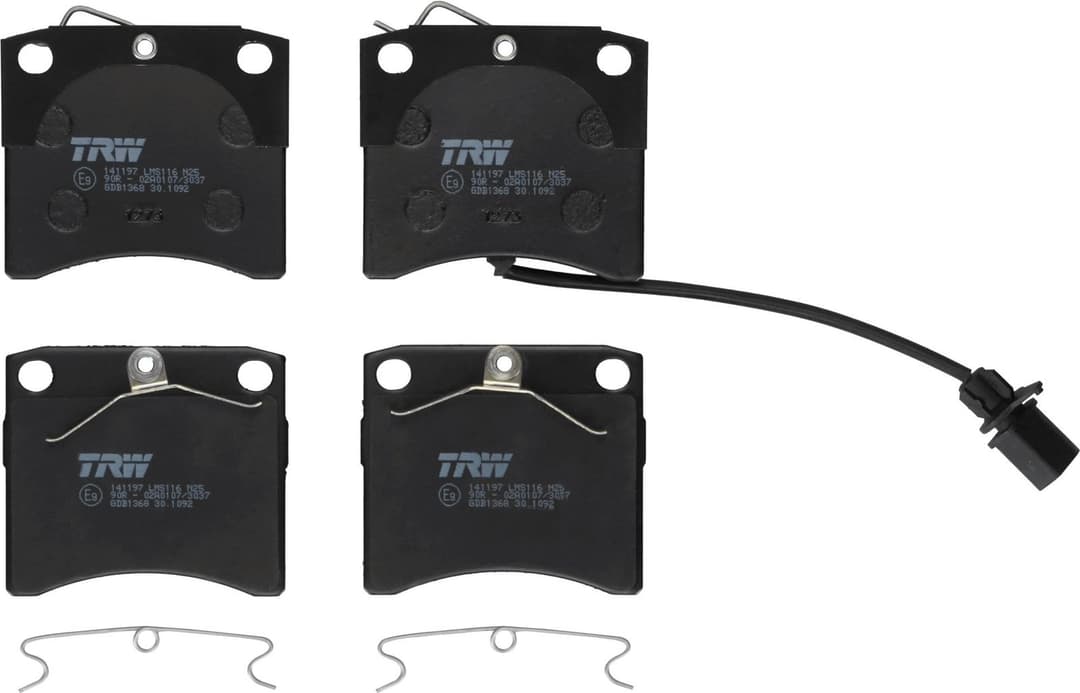 set placute frana,frana disc TRW GDB1368