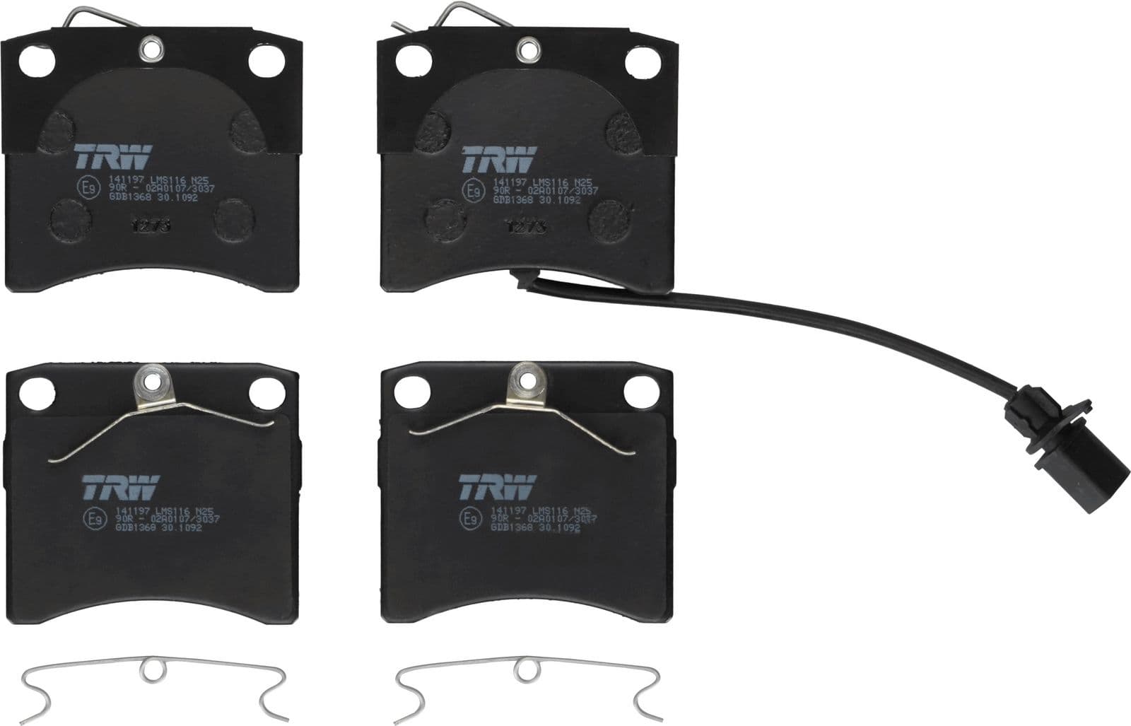 set placute frana,frana disc TRW GDB1368