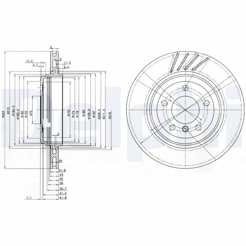 Disc frana DELPHI BG3831