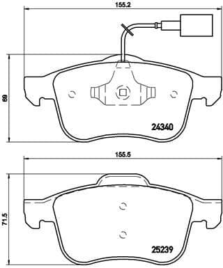 set placute frana,frana disc BREMBO PRIME LINE P 23 132