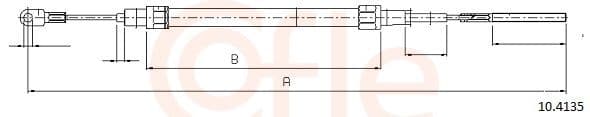 Cablu, frana de parcare COFLE 10.4135