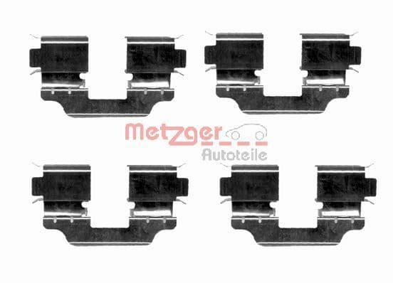 Set accesorii, placute frana METZGER 109-1653