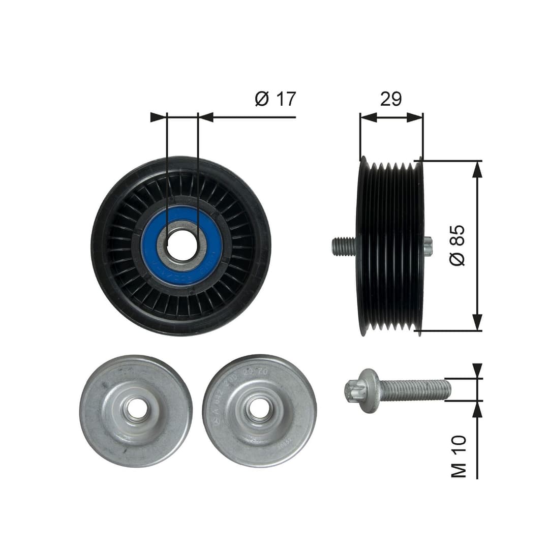 Rola ghidare/conducere, curea transmisie GATES DriveAlign™ T36765