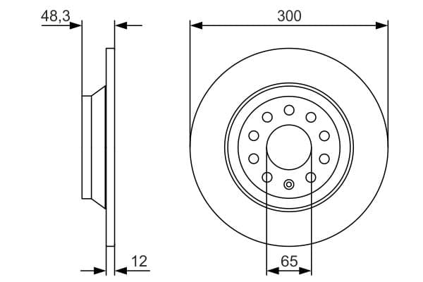 Disc frana BOSCH 0 986 479 V01