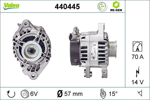 Generator / Alternator VALEO 440445