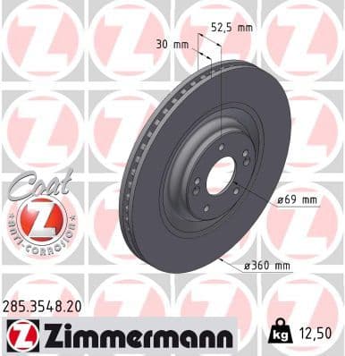 Disc frana ZIMMERMANN COAT Z 285.3548.20