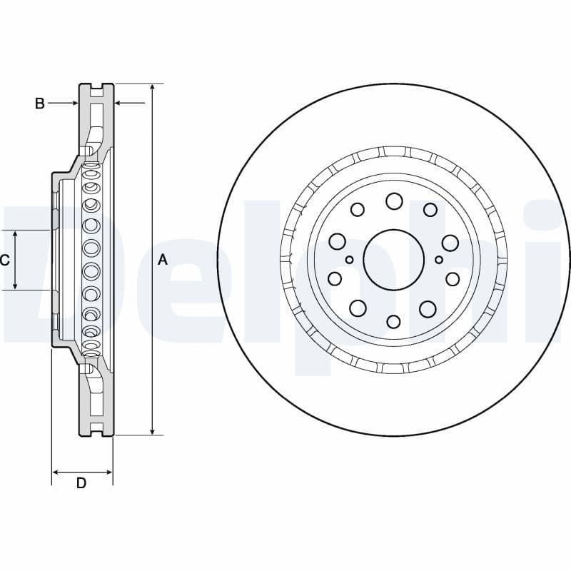 Disc frana DELPHI BG9187C