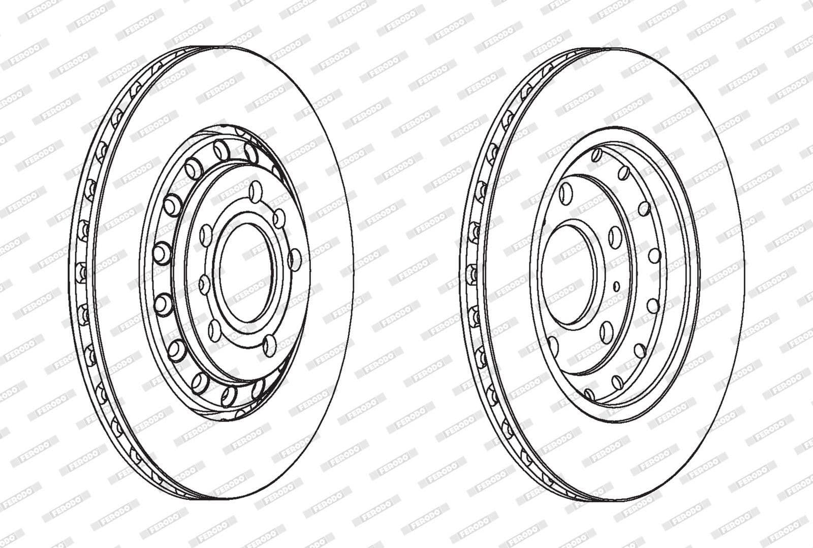 Disc frana FERODO DDF1934C
