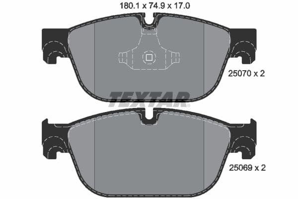 set placute frana,frana disc TEXTAR Q+ 2507001