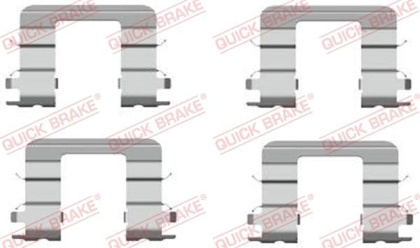 Set accesorii, placute frana QUICK BRAKE 109-1696