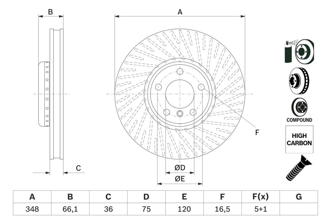 Disc frana BOSCH 0 986 479 E18