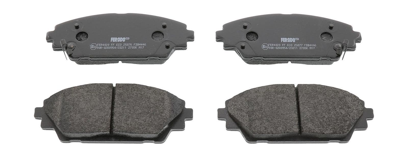 set placute frana,frana disc FERODO PREMIER ECO FRICTION FDB4446