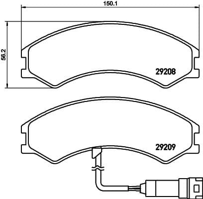 set placute frana,frana disc TEXTAR 2920801