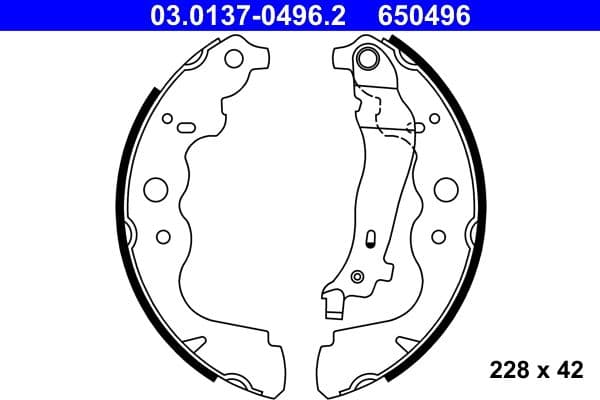 Set saboti frana ATE 03.0137-0496.2