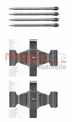 Set accesorii, placute frana METZGER 109-1636