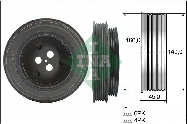 Fulie curea, arbore cotit Schaeffler INA 544 0131 10
