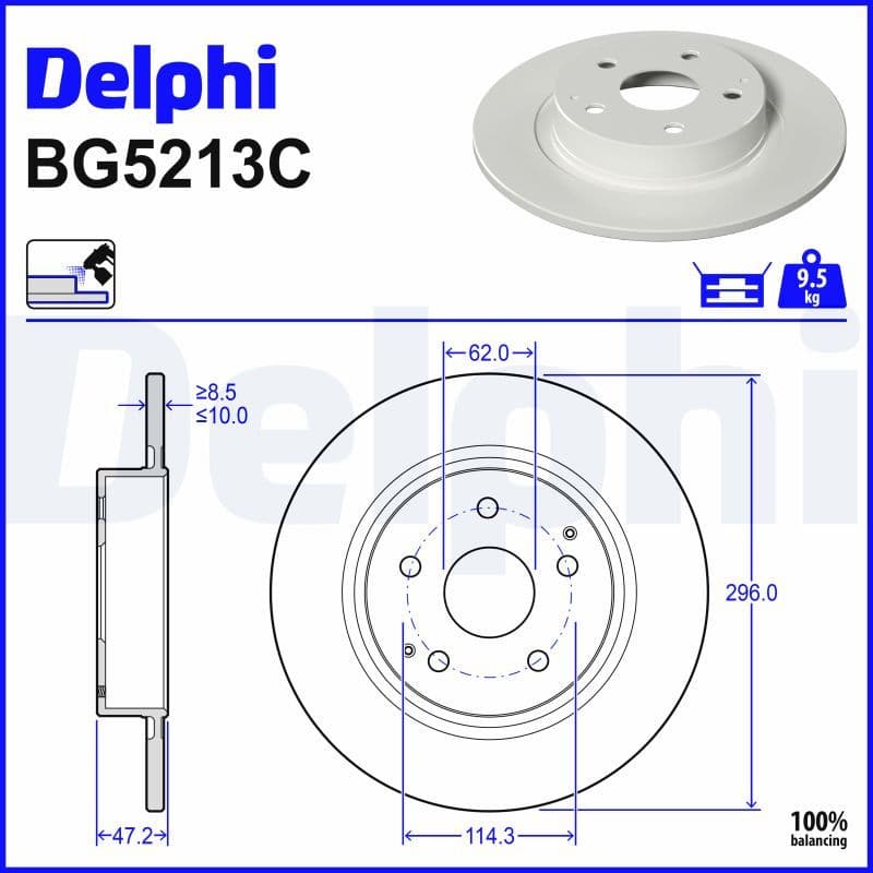 Disc frana DELPHI BG5213C