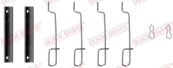 Set accesorii, placute frana QUICK BRAKE 109-0992
