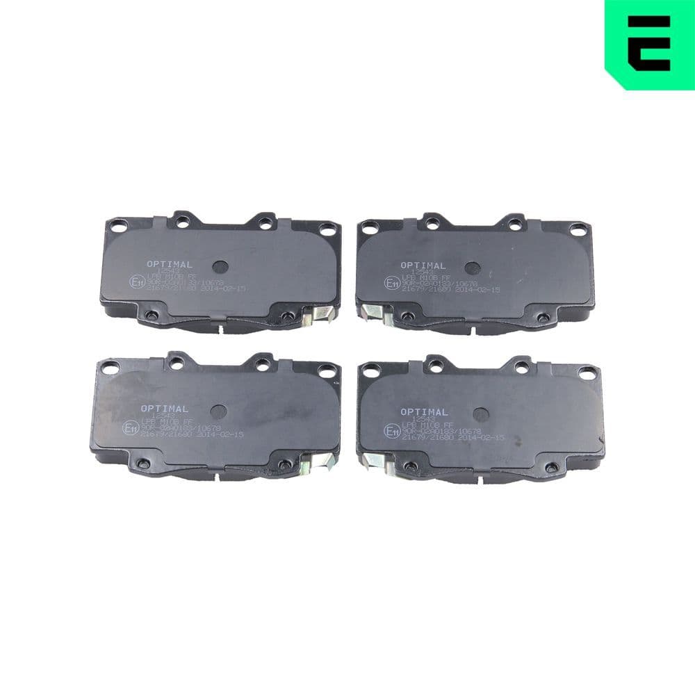 set placute frana,frana disc OPTIMAL BP-12543